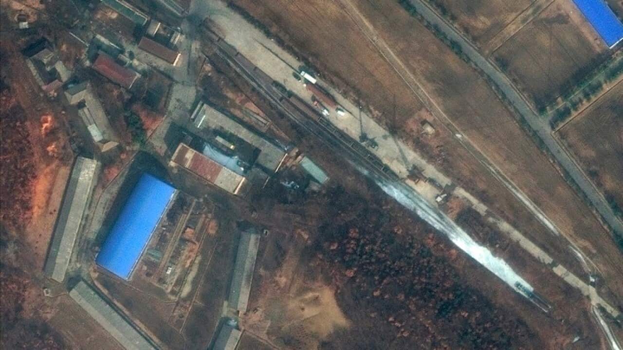 This satellite image captured on February 22 shows the Sanumdong research centre on the outskirts of Pyongyang, North Korea.