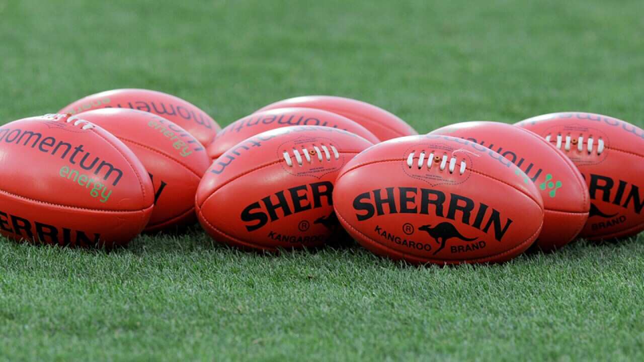 Sherrin AFL balls.