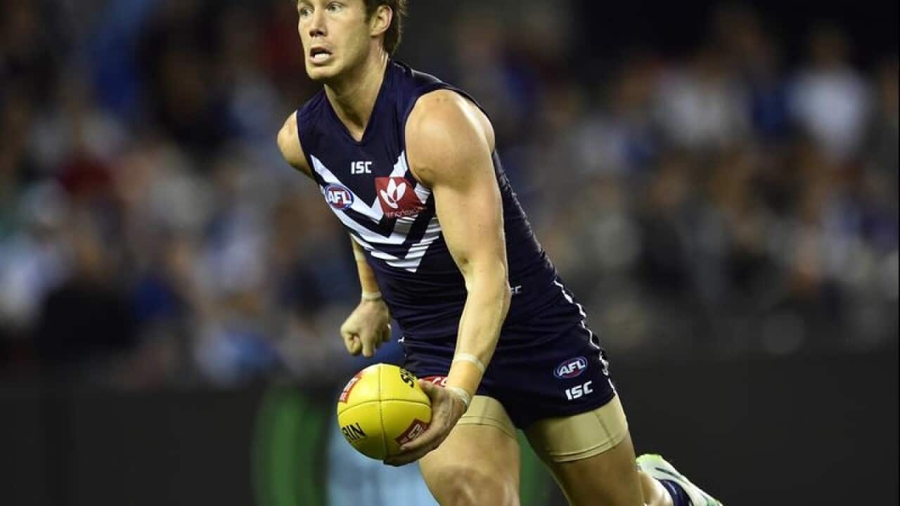 Fremantle Dockers player Lee Spurr