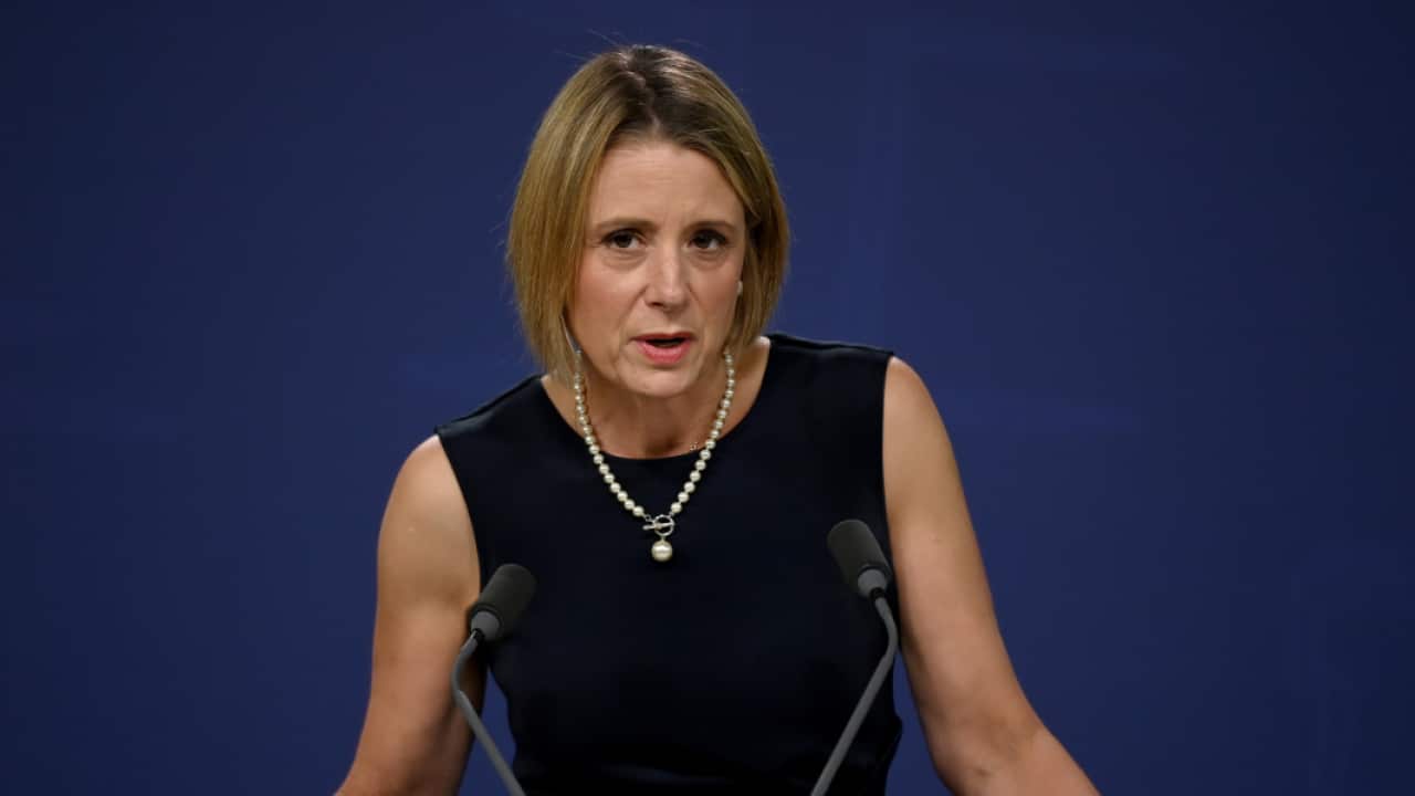 Kristina Keneally at the Commonwealth Parliamentary Office in Sydney, April 8, 2021