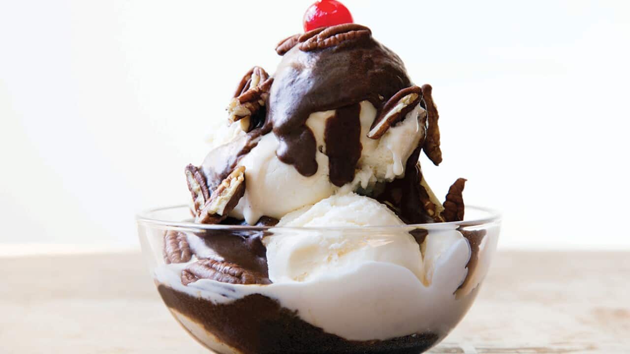 Miso butterscotch sundae