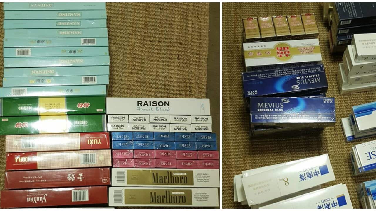 packs of cigarettes