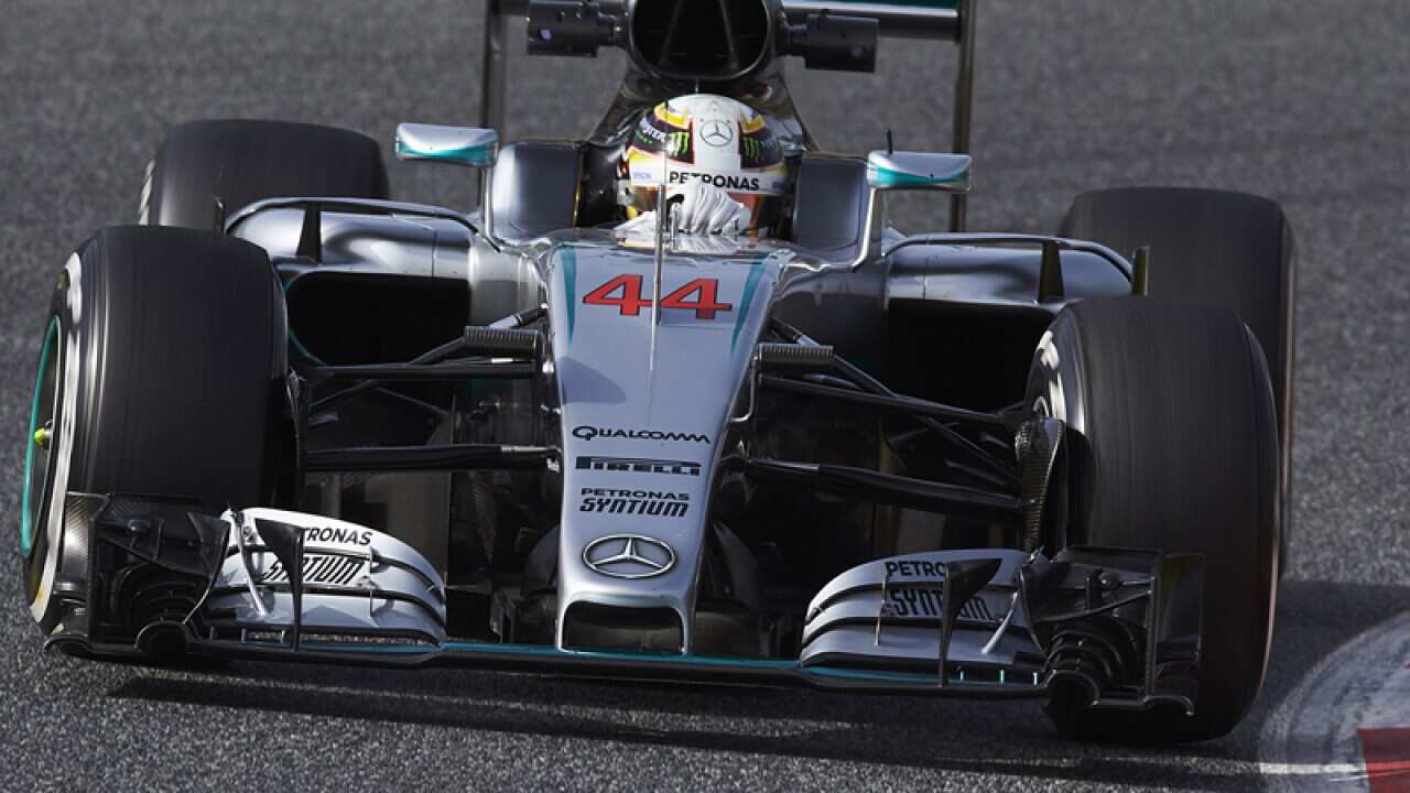Lewis Hamilton of Britain.
