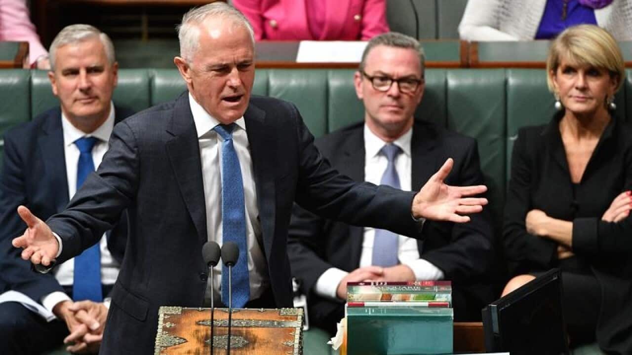 Malcolm Turnbull during Question Time