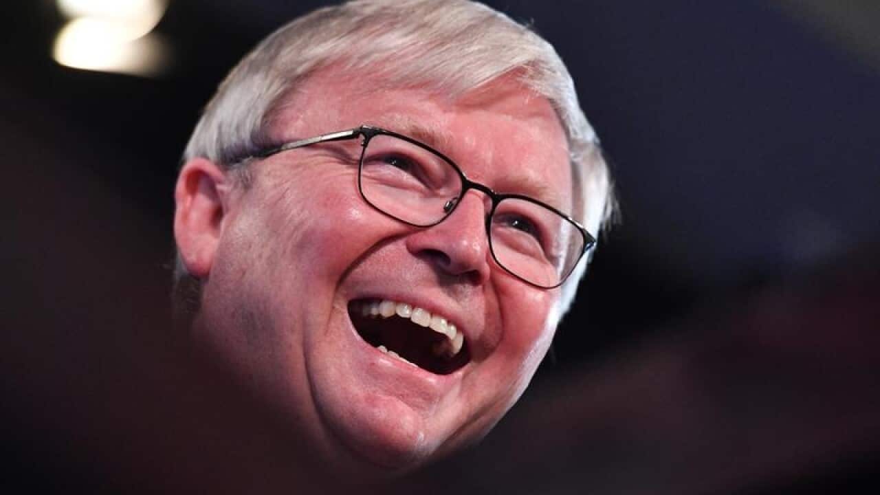 Former prime minister Kevin Rudd at the National Press Club