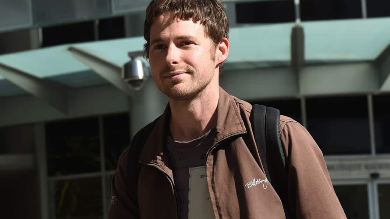 David Sprigg leaves the Magistrates Court in Brisbane