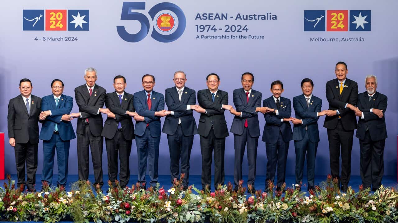 ASEAN leaders and Australian Prime Minister group photo at the 50 ASEAN-Australia Special Summit 4-6 March 2024, Melbourne. Source - Irene Dowdy/ASEAN