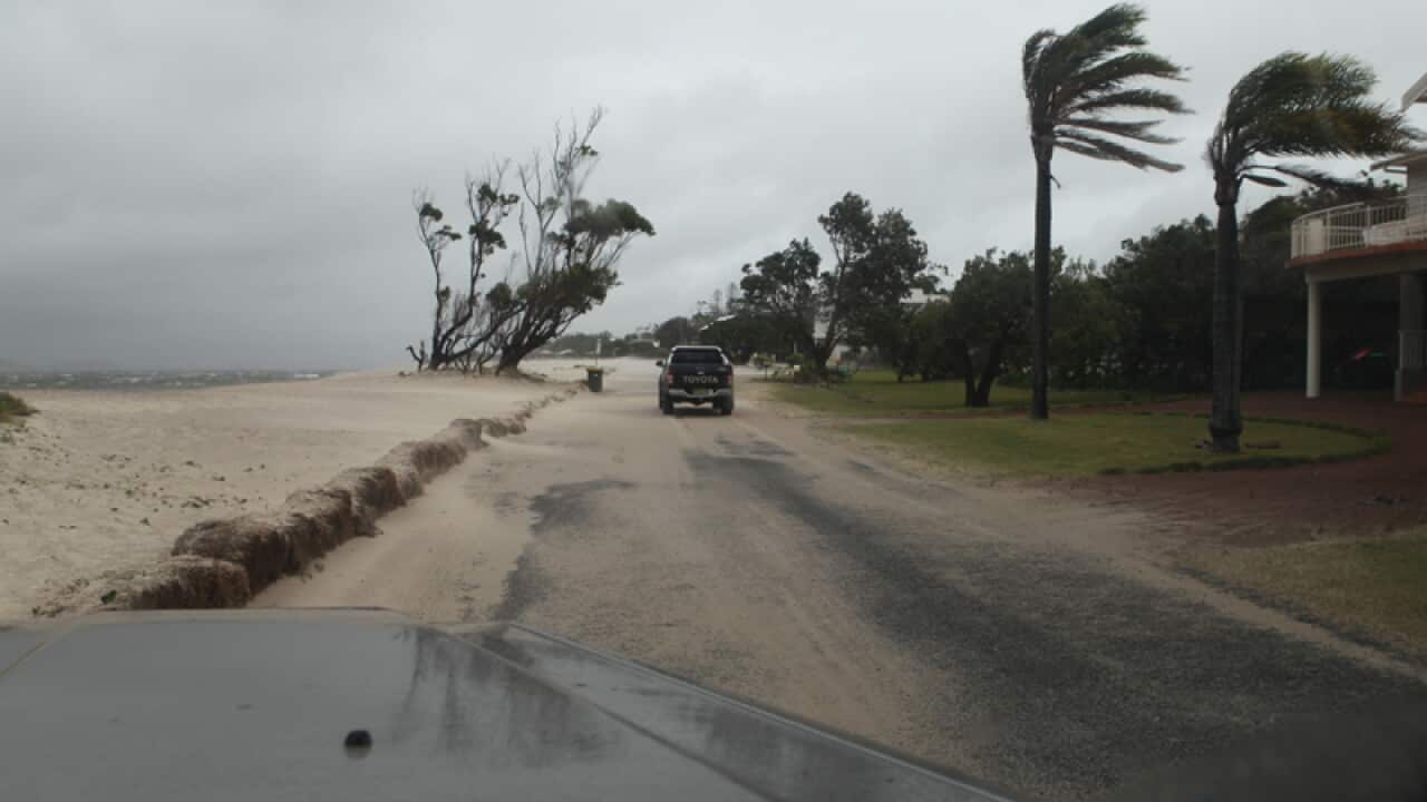 Storm damage at Winda Woppa, Hawks Nest