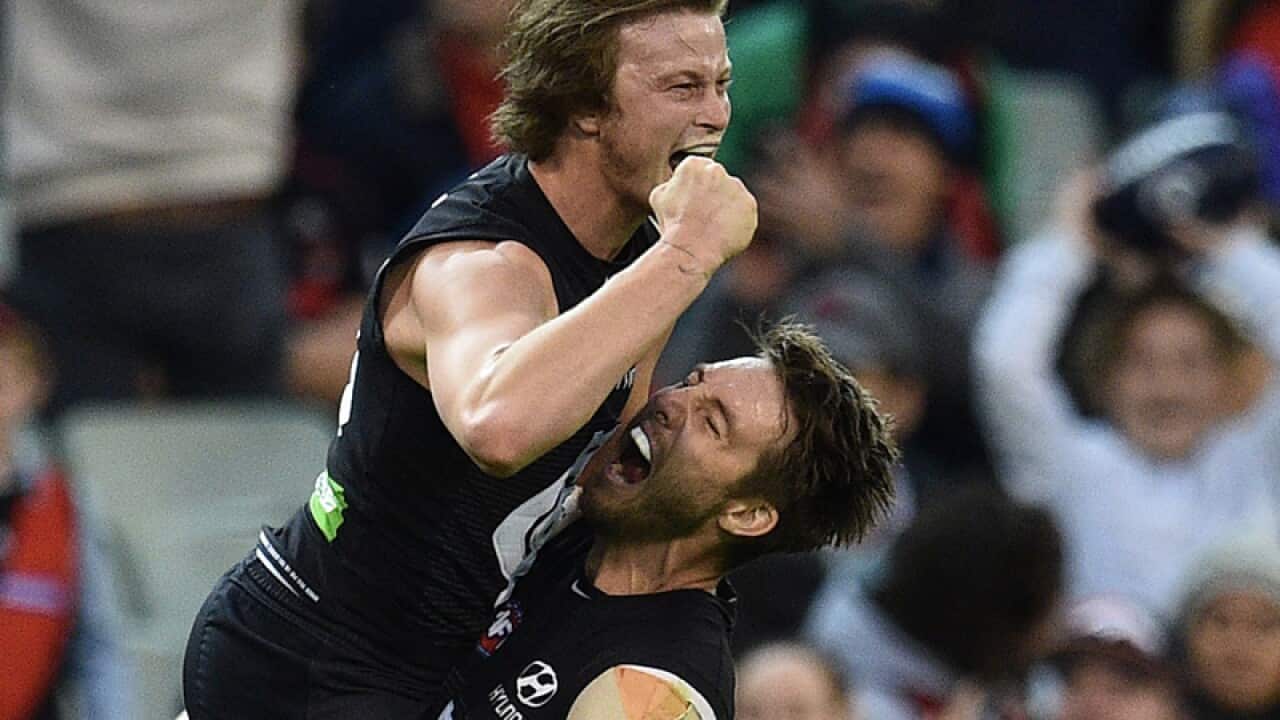 Liam Sumner (left) and Dale Thomas