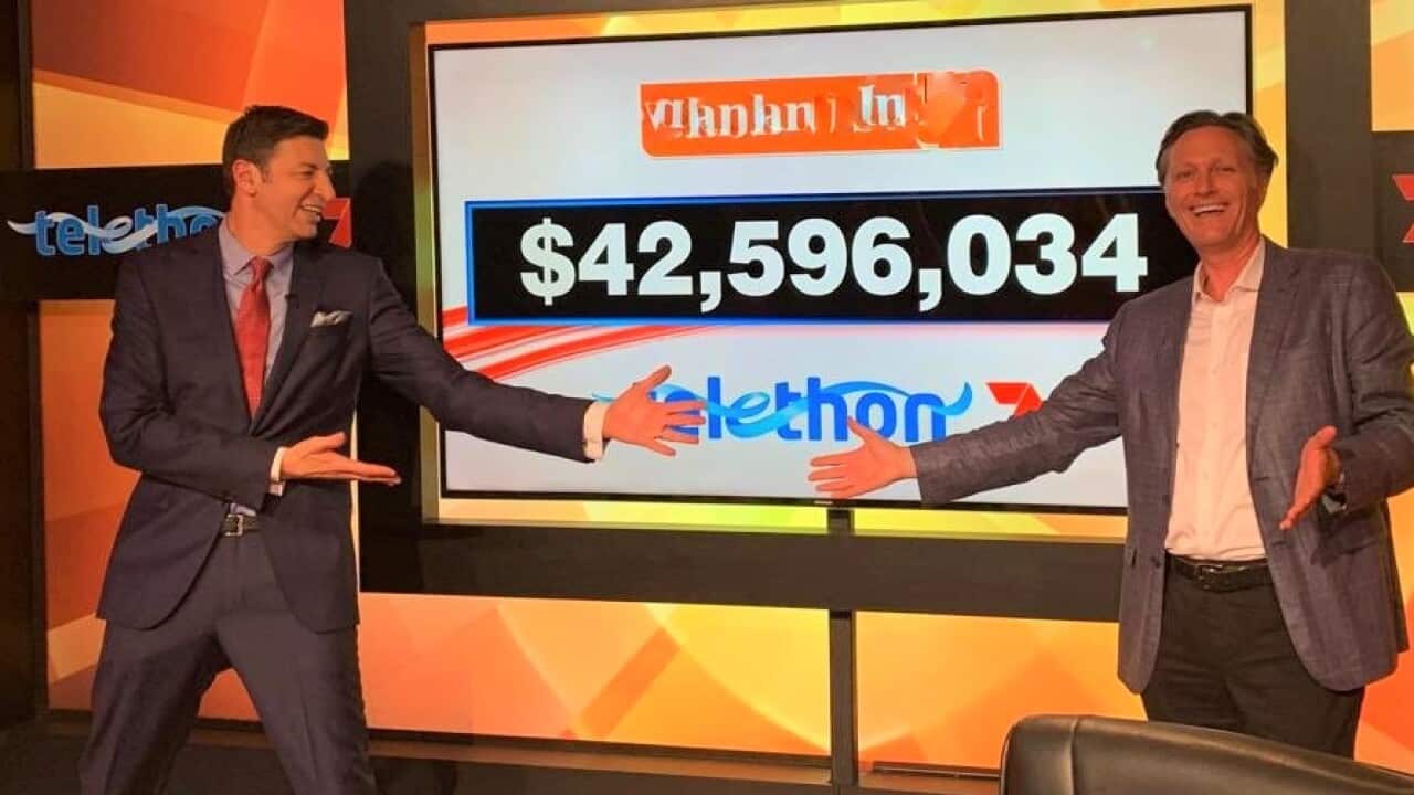 Από αριστερά: Ο Δήμαρχος Πέρθης, Βασίλης Ζεμπίλας και ο Δρ. Τζόναθαν Καραπέτης.