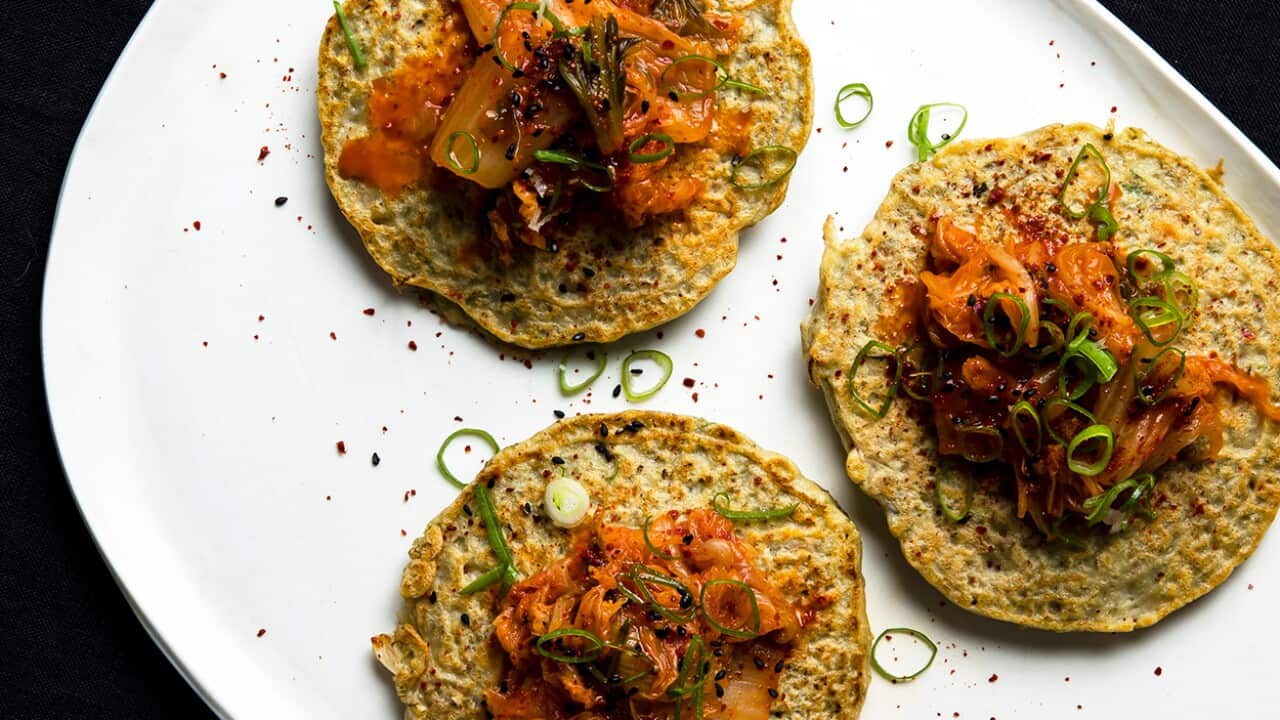 Korean mung bean pancakes