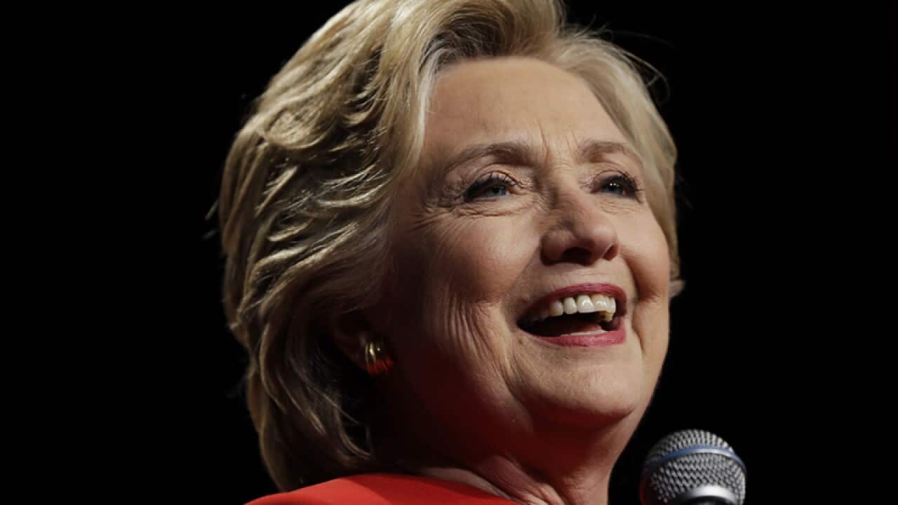 US presidential candidate Hillary Clinton