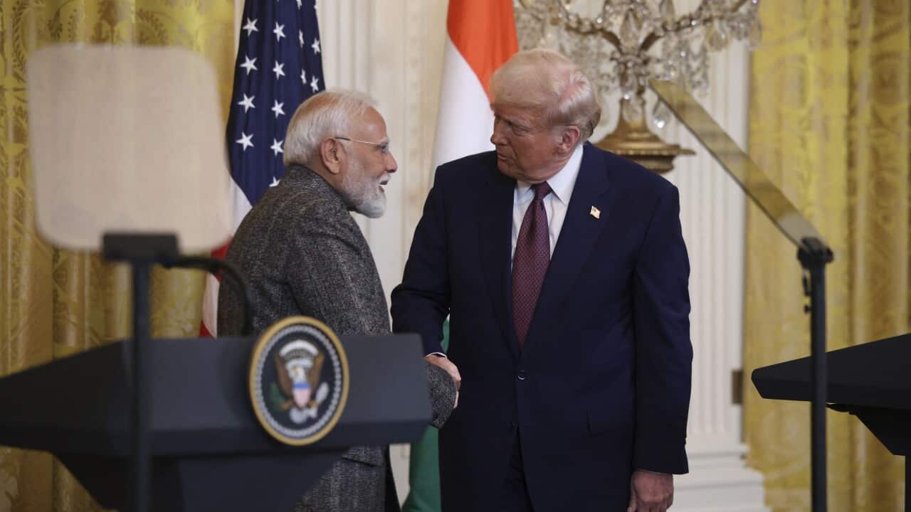 Indian Prime Minister Modi And President Trump News Conference - DC