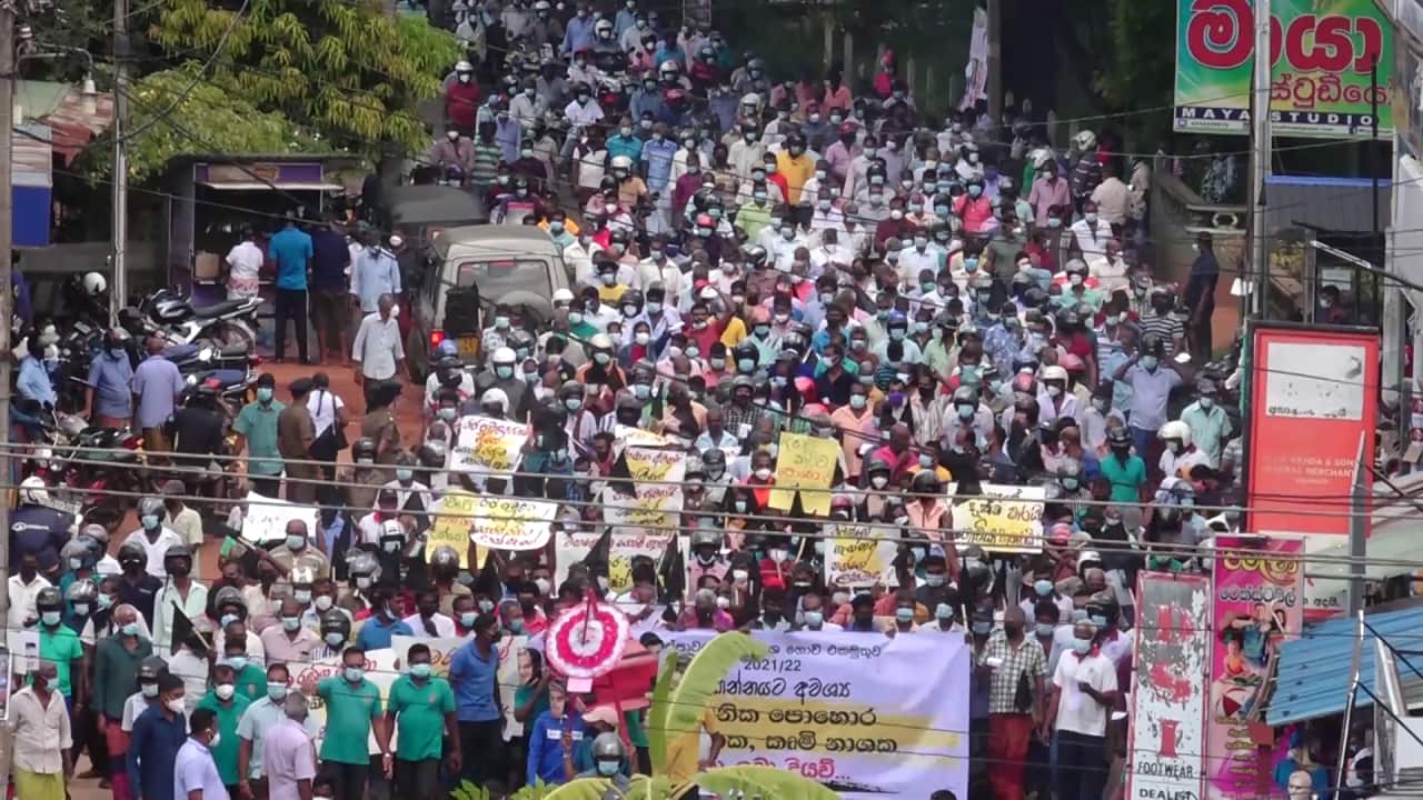 Nation-wide protest in Sri Lanka