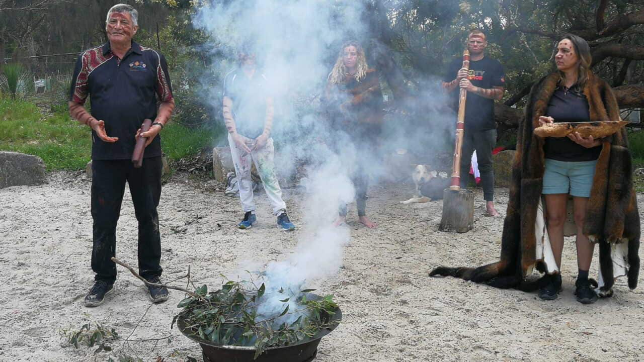 Aboriginal and non-Aboriginal people meet once a month for a feed and a yarn at the Big Mob Cook up