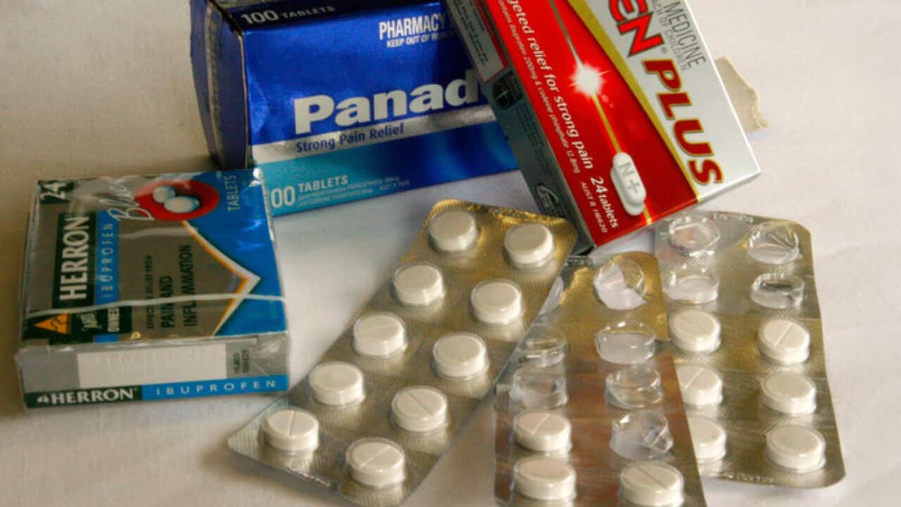 Medication packets are seen in Sydney, September 17, 2008. (AAP Image/Melanie Foster) NO ARCHIVING, EDITORIAL USE ONLY