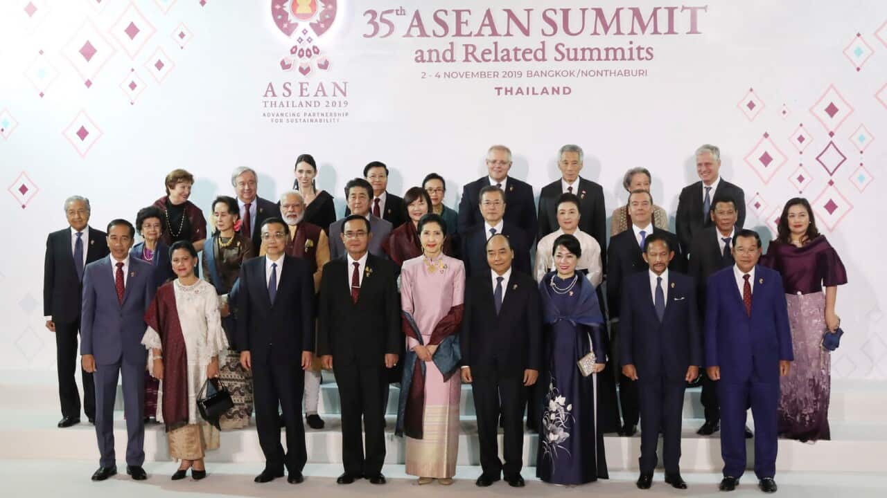 Leaders at the ASEAN summit in Bangkok