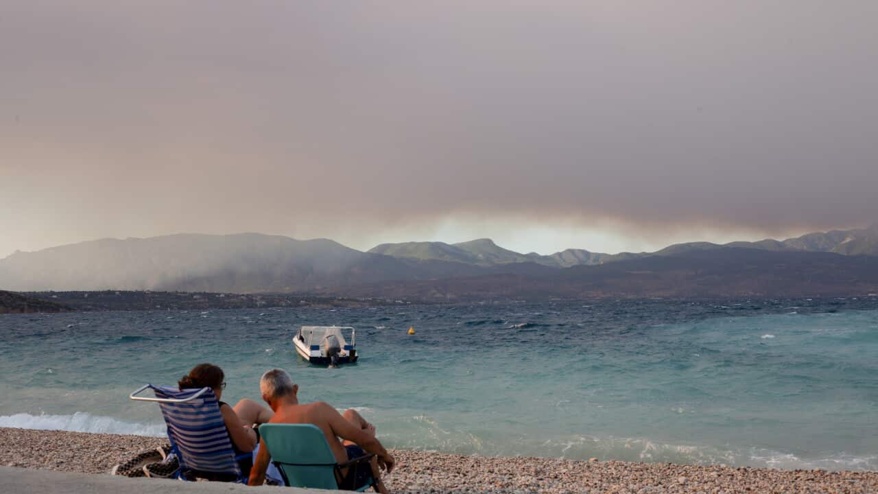 Wildfire Smoke and Strong Winds Hit Corinthia Coast
