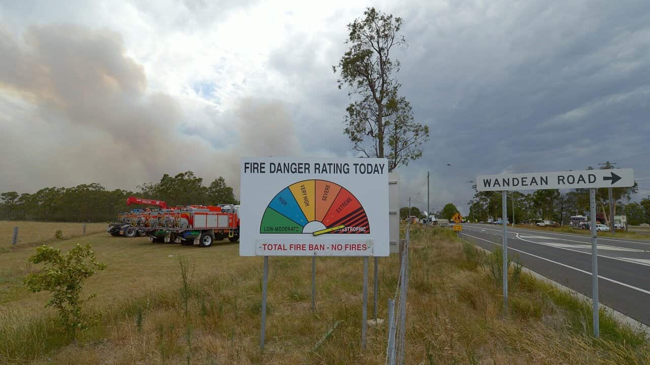 A fire danger rating sign set to catastrophic on the outskirts of Wandandian south of Nowra, Tuesday, Jan. 8, 2013.