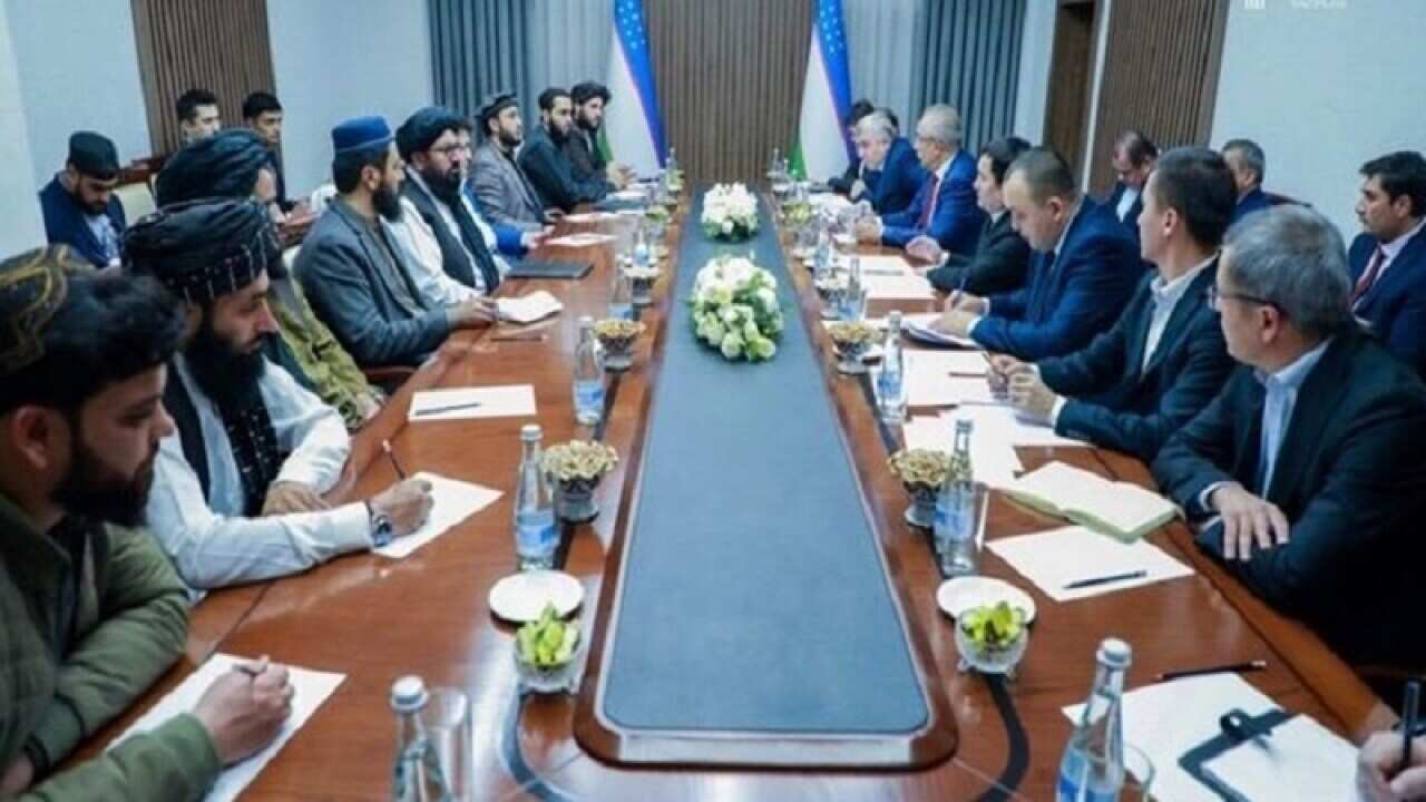 مذاكرات طالبان با مقامات ازبكستان دربارۀ پروژۀ ترانس افغان.jpg