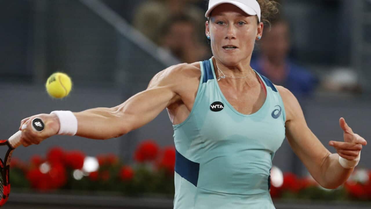 Australian tennis player Samantha Stosur