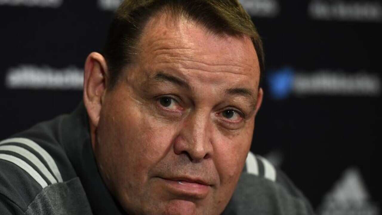 A file image of NZ All Blacks coach Steve Hansen