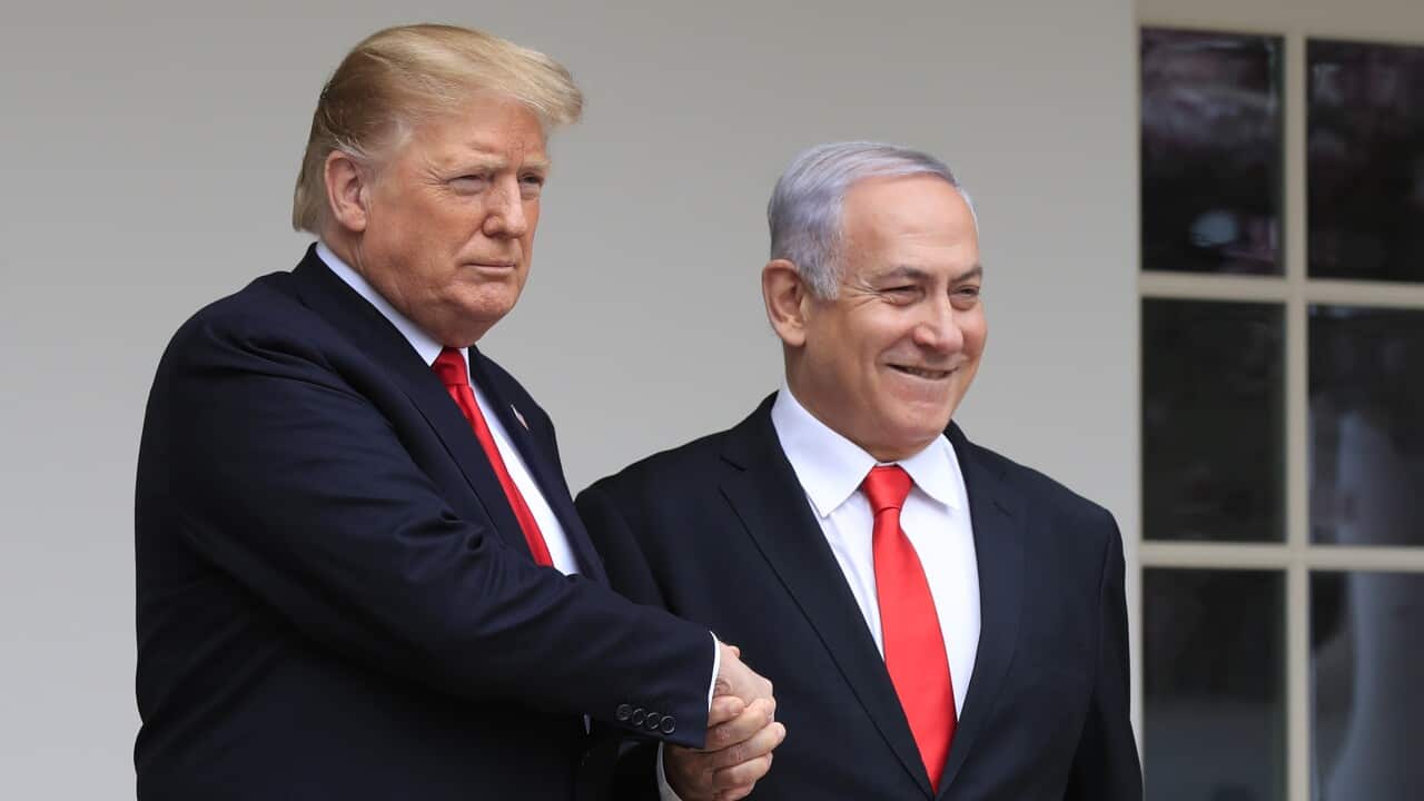 US President Donald Trump and Israeli Prime Minister Benjamin Netanyahu.