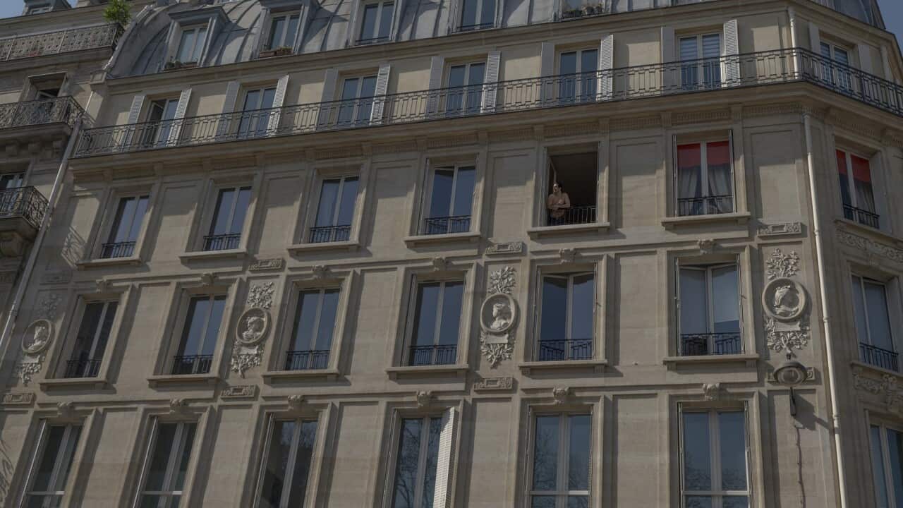Man in quarantine in Paris