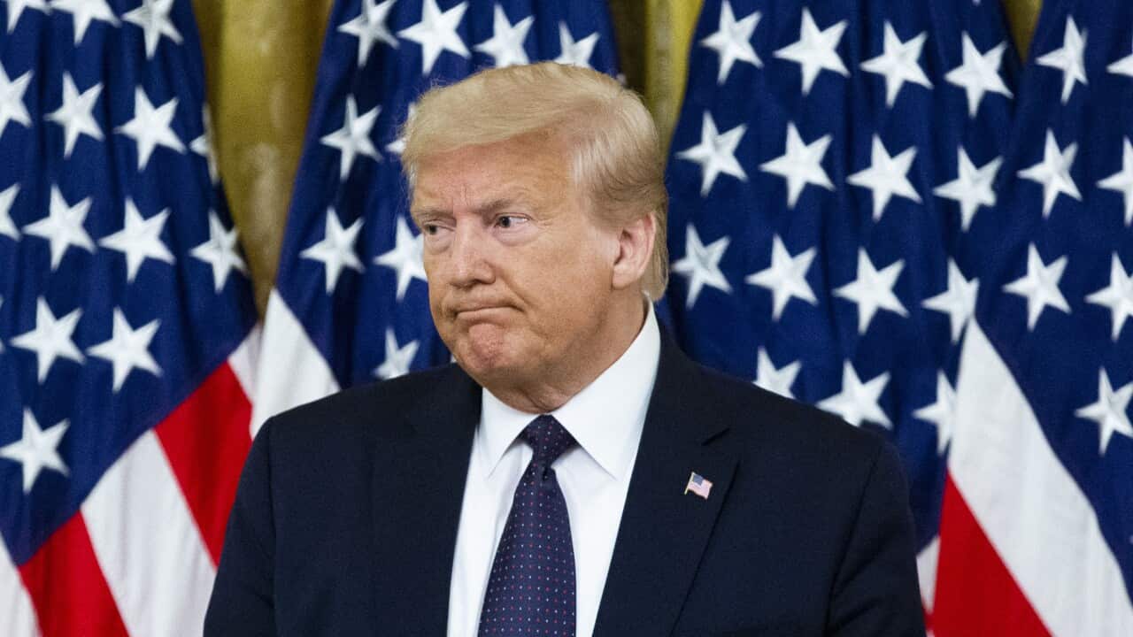 Donald Trump in the East Room of the White House, June 17, 2020.