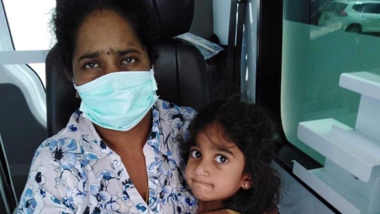 Tharnicaa, three, has been transferred to Perth for medical treatment.