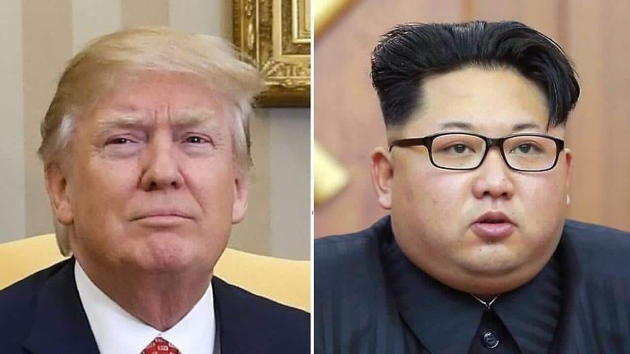North Korean Leader Kim and US President Trump