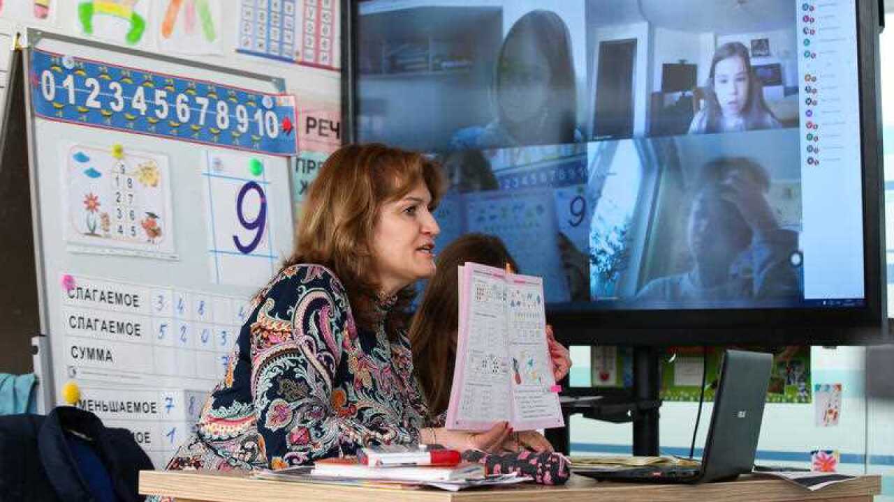 Teachers are juggling in-school and remote working.