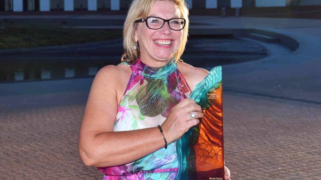 Rosie Batty as 2015 Australian of the Year