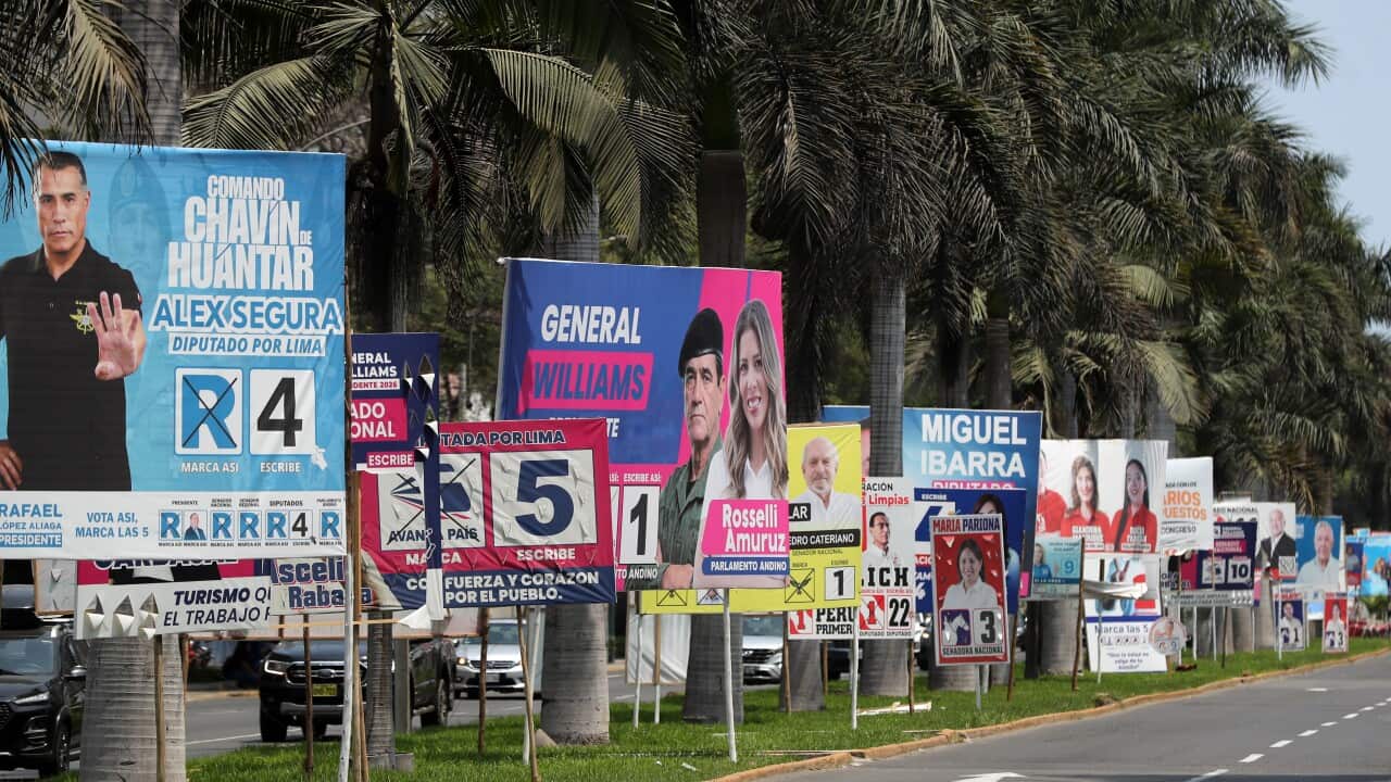 Campaign posters line Lima ahead of election week
