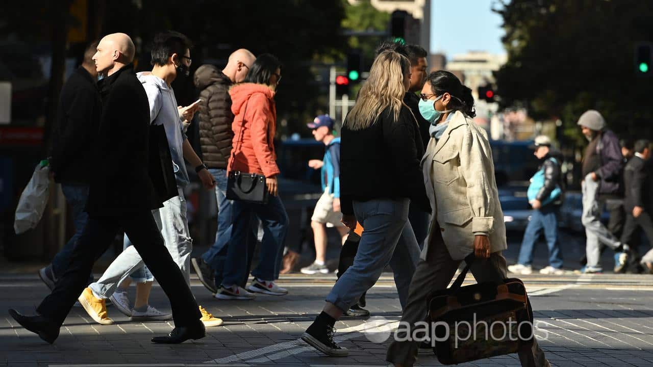Busy street. Unemployed in the Pandemic.