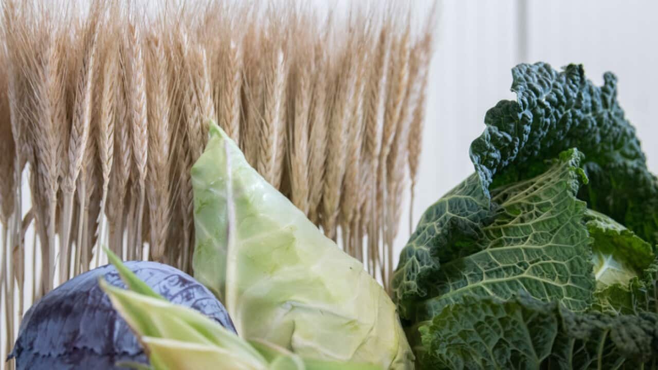 Whole grains and vegetables