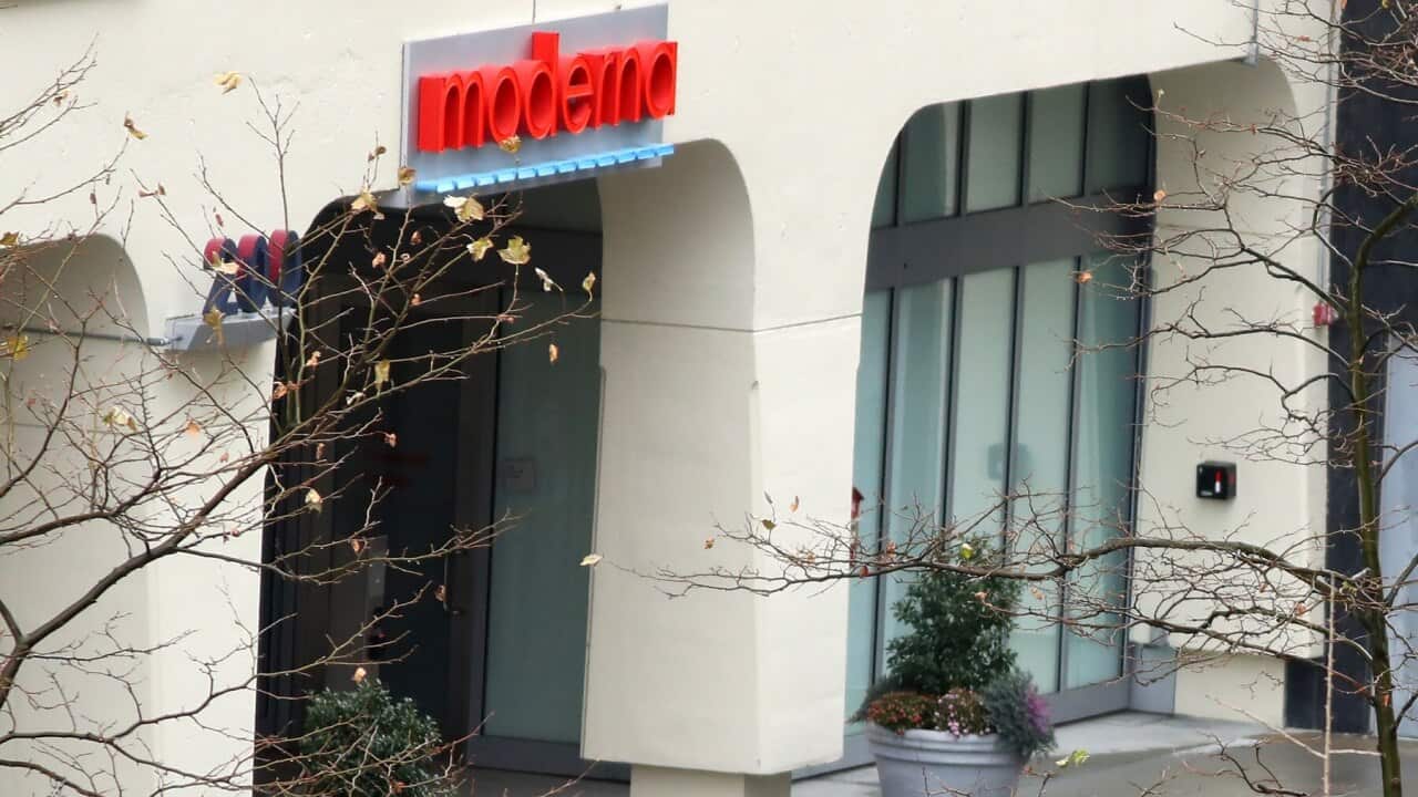 Moderna headquarters in Cambridge, Massachusetts