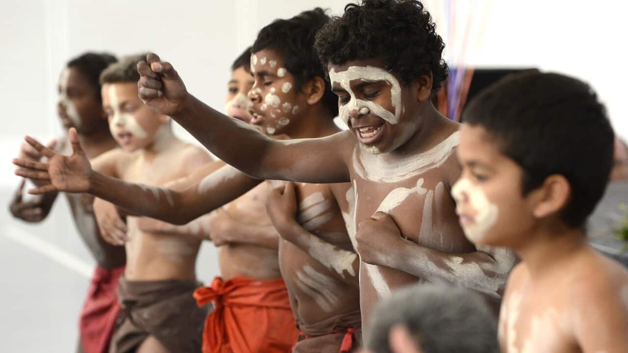 Traditional Indigenous dancing