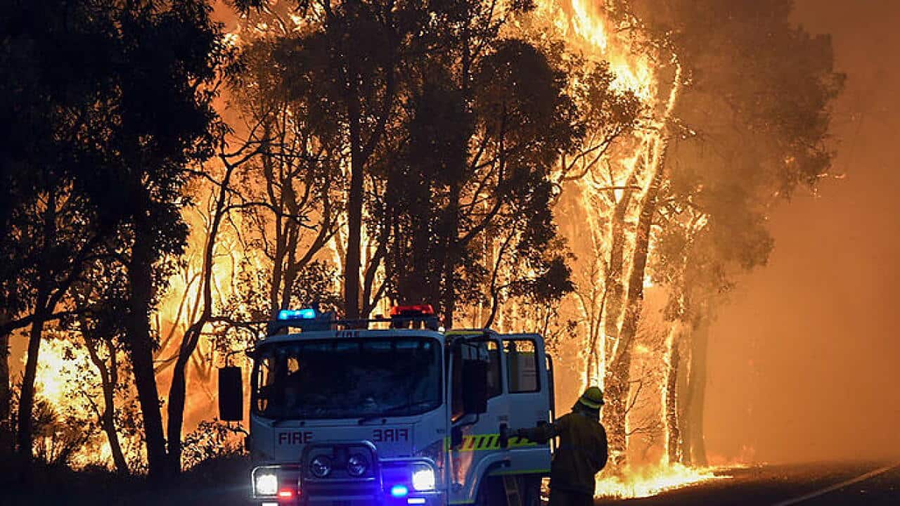 Emergency warnings have been lifted in southwestern WA but fires still rage in the region. (AAP)