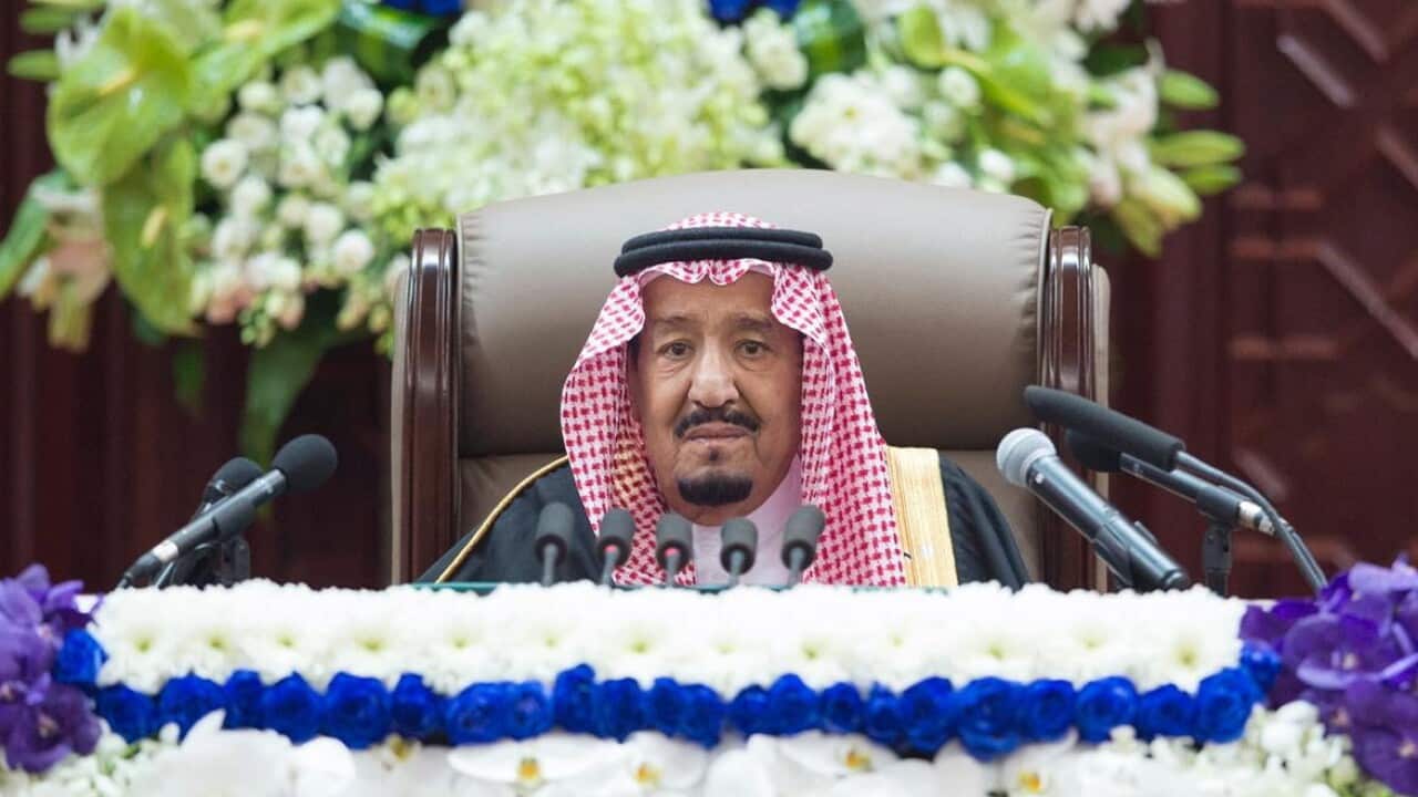 Saudi King Salman addresses the Shura Council new session in Riyadh
