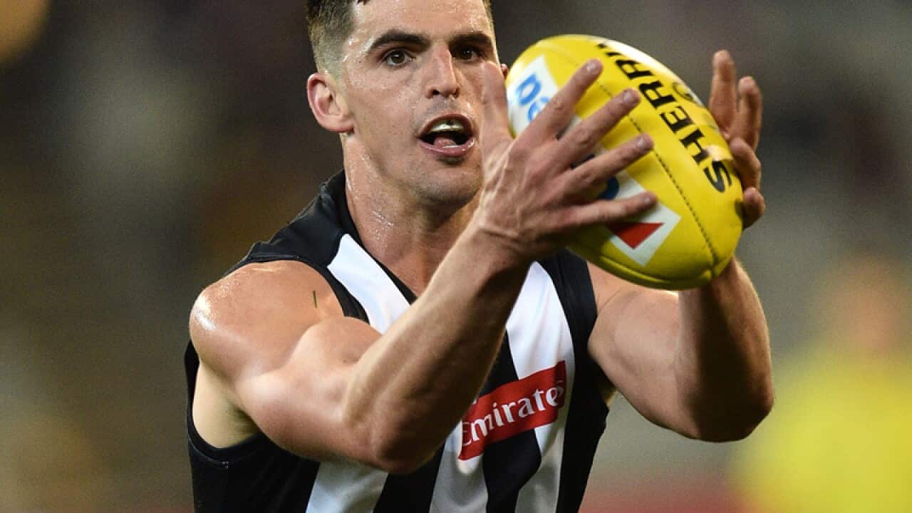 Scott Pendlebury of the Magpies