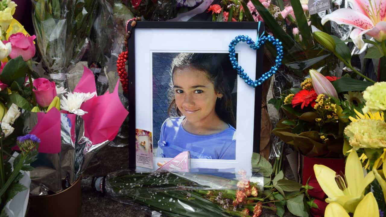 A floral tribute to Brisbane girl Tiahleigh Palmer