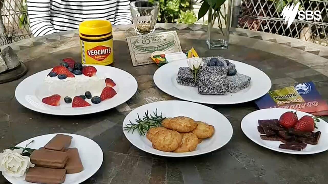 Picture of iconic Australian food items
