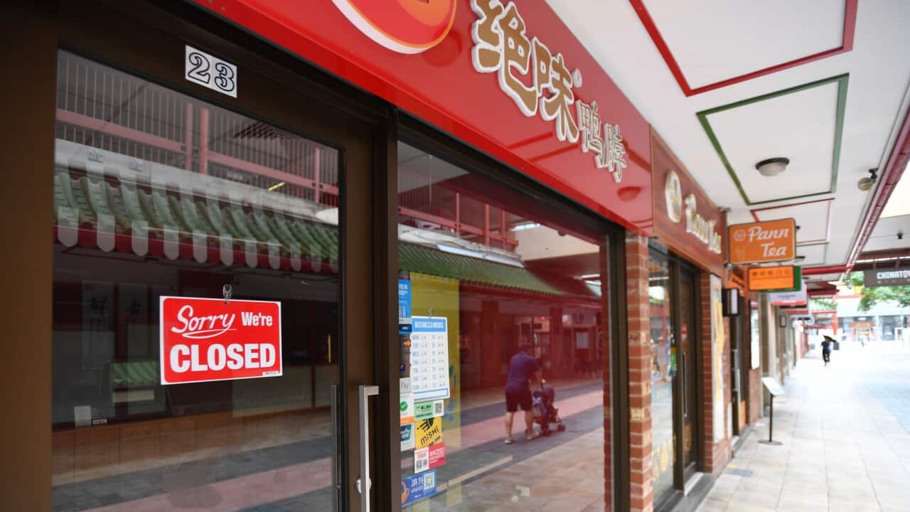 An empty street in Chinatown, Adelaide