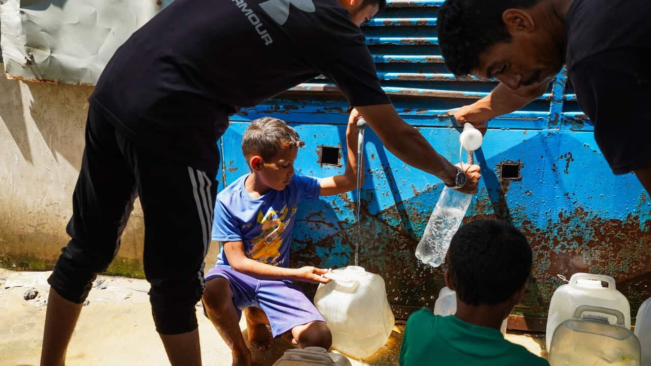 Crisi idrica nel campo di al Nuseirat, Striscia di Gaza
