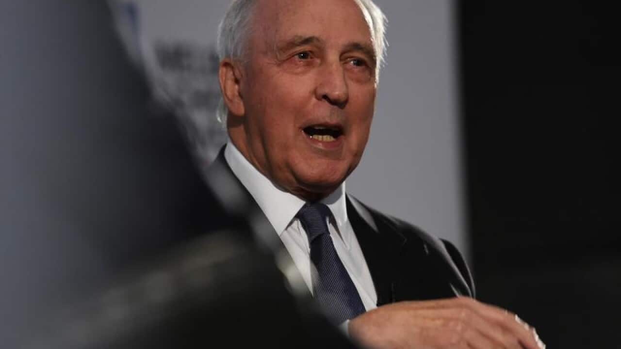 Former prime minister Paul Keating