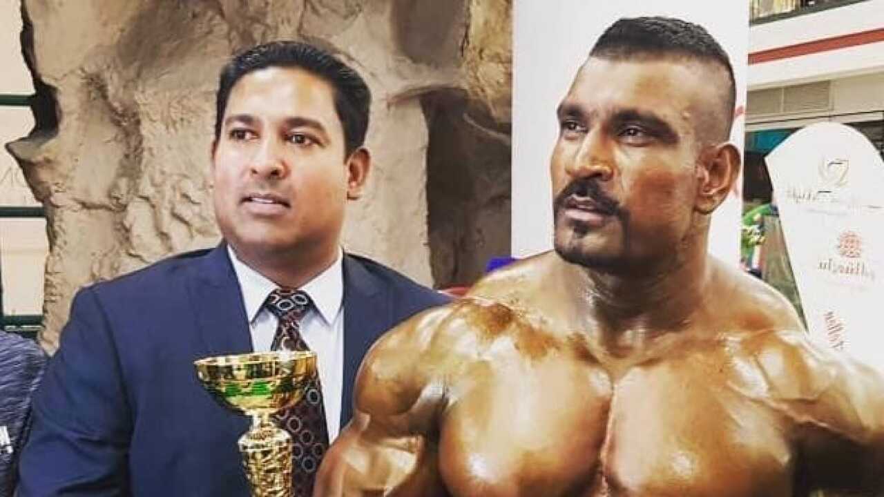 Sri Lankan bodybuilding champion Lucion Pushparaj