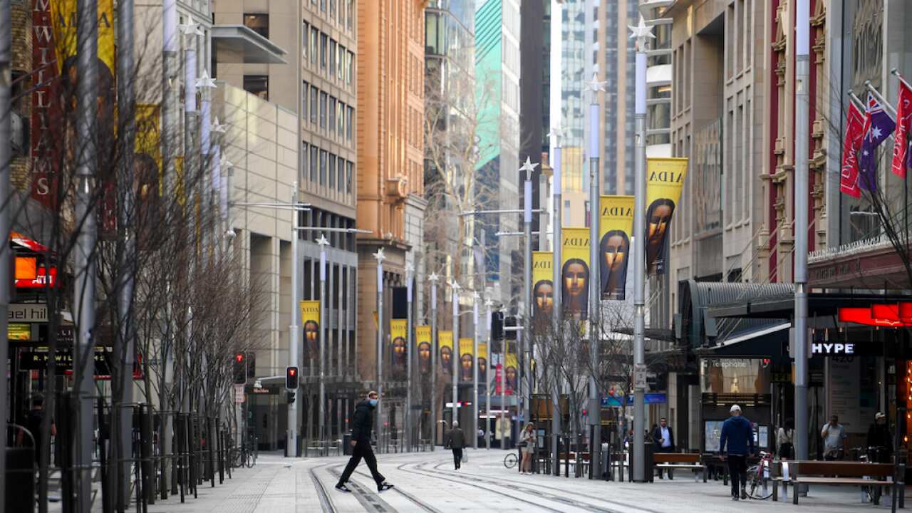 A general view of George Street, in the central business district of Sydney.
