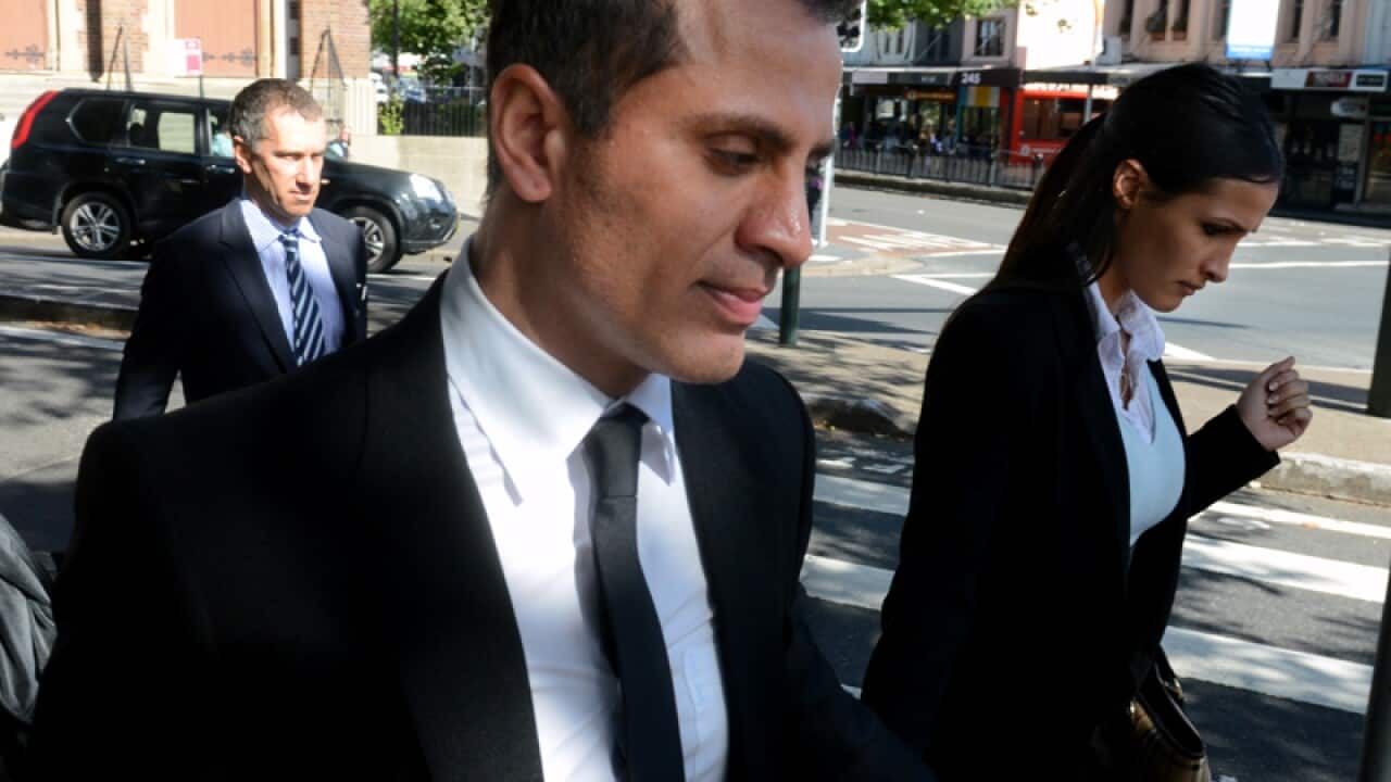 Simon Gittany leaves the Supreme Court in Sydney