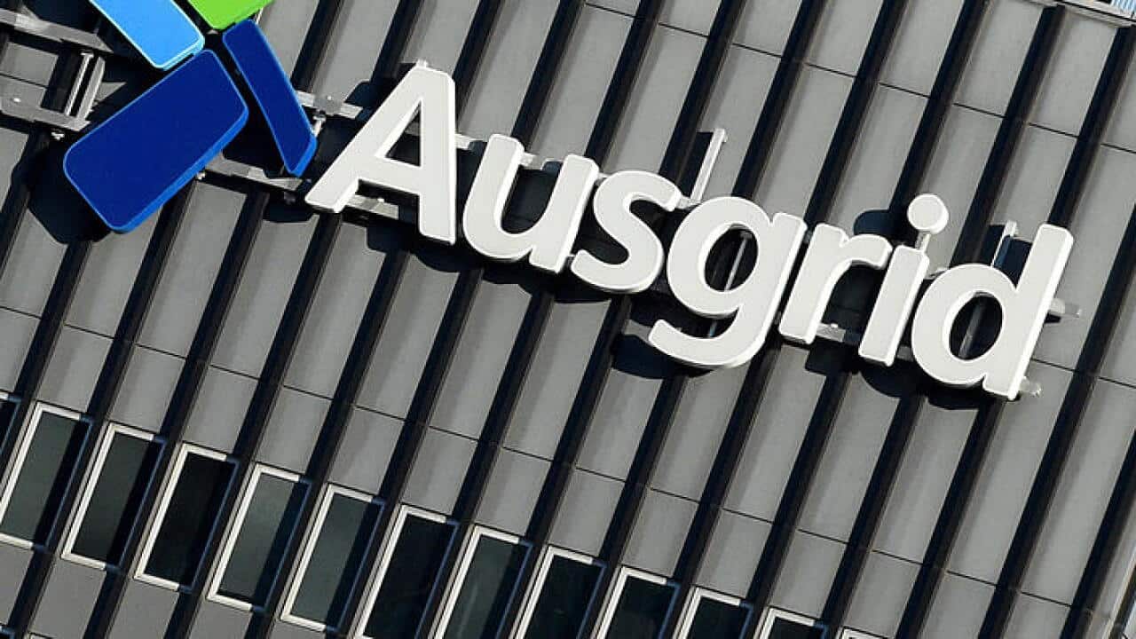 The state owned electricity infrastructure company Ausgird sign is seen in Sydney, Monday, July 13, 2015. (AAP Image/Mick Tsikas) NO ARCHIVING